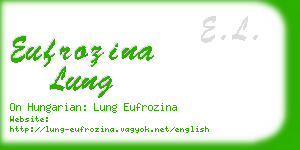 eufrozina lung business card